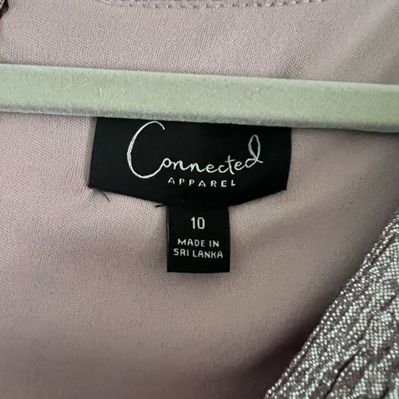 Long dress. Size 10. Pink/silver - Picture 4 of 5